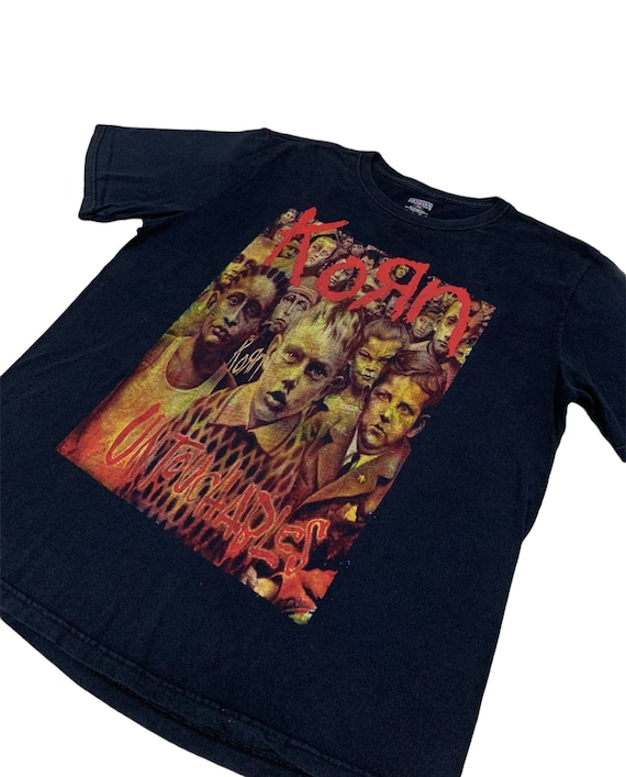 2002 KORN/ UNTOUCHABLE ツアー バンド Tシャツ Vintage KORN Untouchables Tour T-shirt - Nu Metal Band Tee