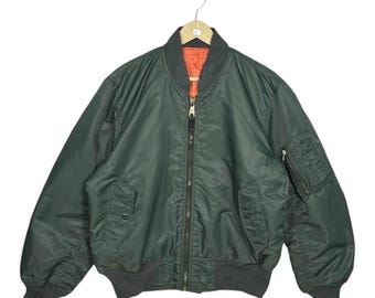 Vintage Uniqlo MA-1 Bomber Jacket Japanese Brand Military Style