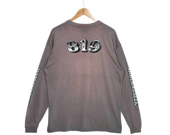 Thrashed Vintage Hide and Seek Tokyo 819 Long Sleeve T-shirt Size
