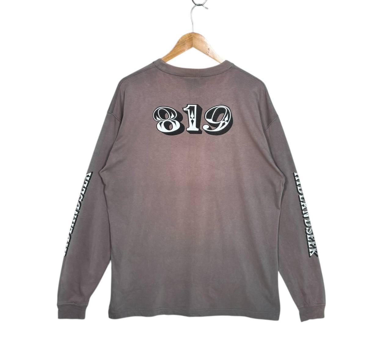 Thrashed Vintage Hide and Seek Tokyo 819 Long Sleeve T-shirt Size