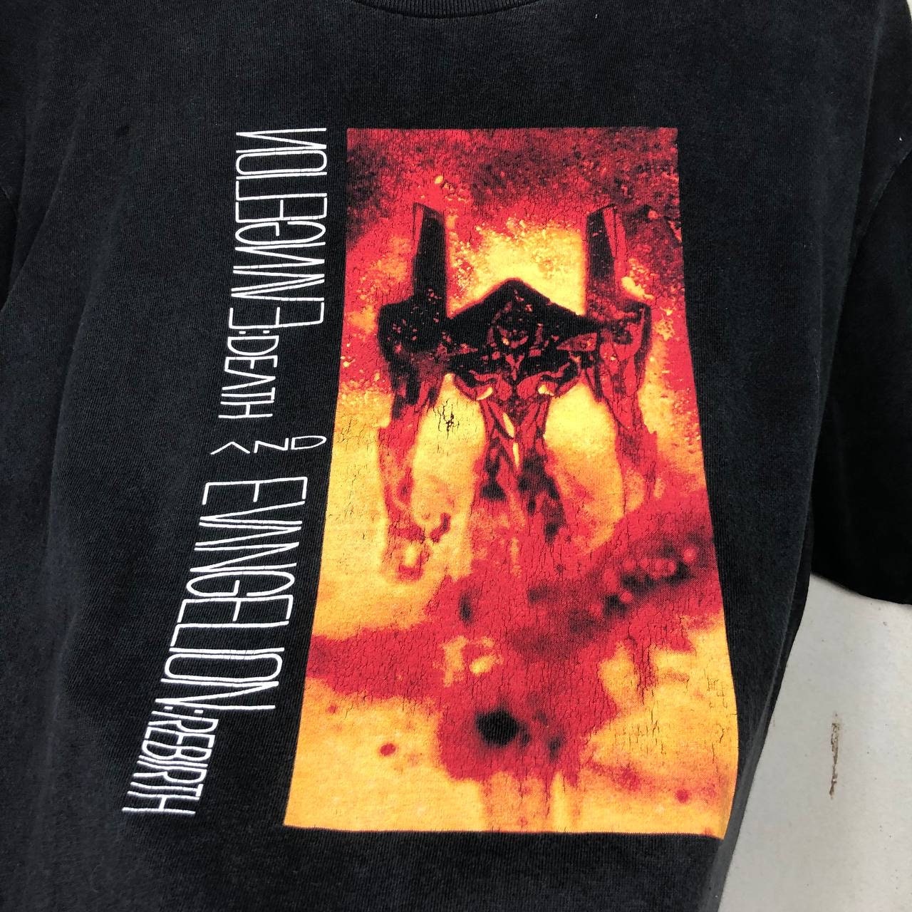 Vintage 1997 Neon Genesis Evangelion Death & Rebirth Movie Promo T