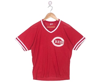 Vintage 90's Majestic Men's MLB Red White Cincinnati REDS Baseball