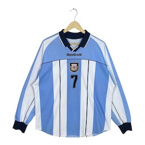 Vintage Argentina 1999-00 Reebok LS Jersey Kit Retro Football Shirt Soccer Jersey World Cup Shirt
