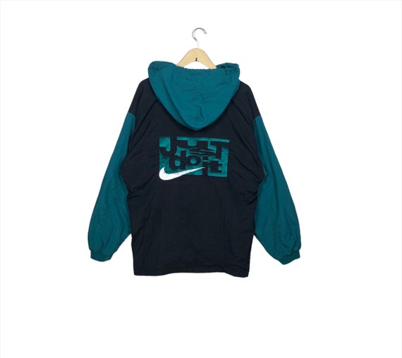 Vintage 90's Nike Big Swoosh Just Do It Spell Out Sweater Jacket