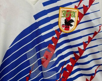 1993 日本代表 アウェイ　PUMA 長袖　サイズXL Japan 1993/94 Away Shirt Long Sleeve (L) - 𝕿𝖍𝖊 𝕿𝖍𝖎𝖗𝖉 𝕶𝖎𝖙