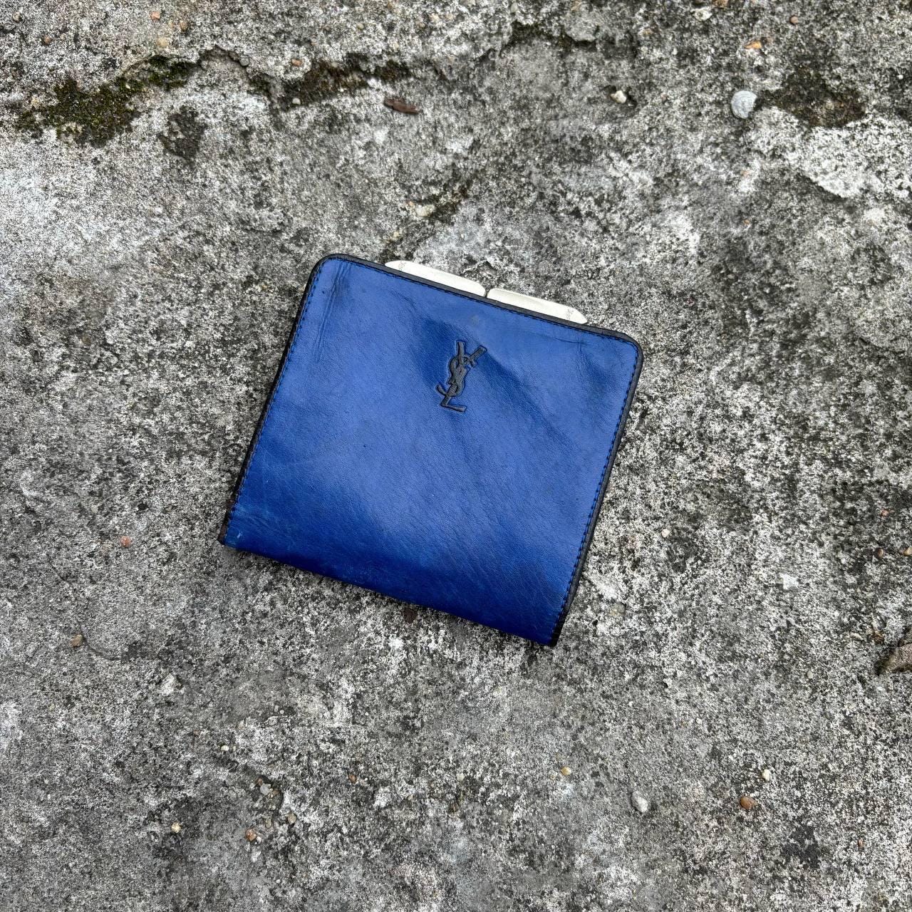 イヴサンローラン 折り財布 がま口 パッチワーク ヴィンテージ Ysl Vintage Wallet - Etsy