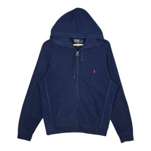 Vintage Navy Zip up Hoodie - Etsy