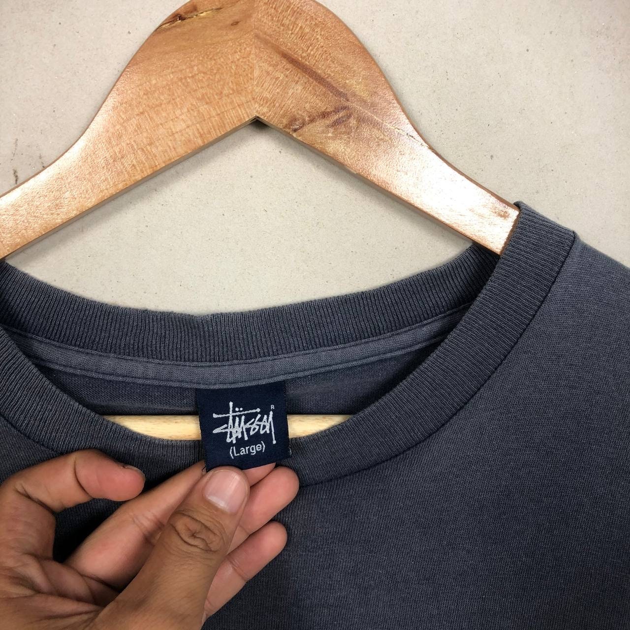 Vintage 90s Sun Faded Stussy Cities Block Tee Shirt