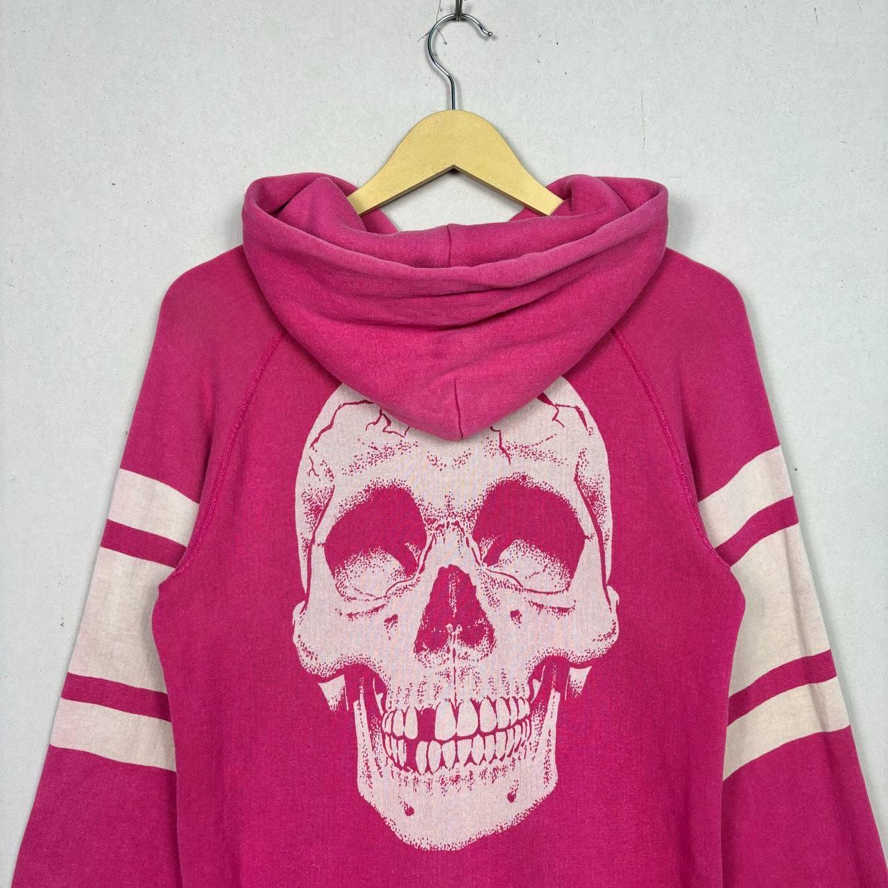 Vintage 90s Hysteric Glamour Pink Skull Distressed Seditionaries
