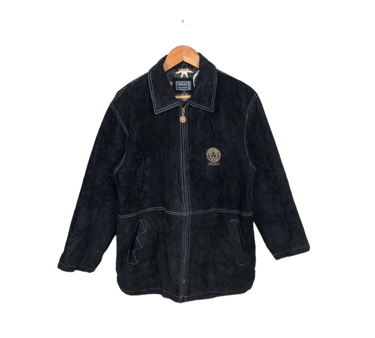 Vintage Versace Jeans Couture Medusa Logo Velvet Jacket - Etsy Vintage Versace Jeans Couture Medusa Logo Velvet Jacket - Etsy