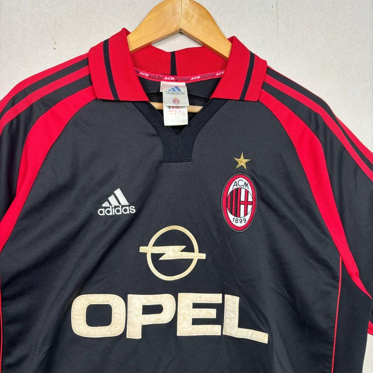 Vintage 00-01 AC Milan Redondo 16 Opel Third Kit Jersey Size XL