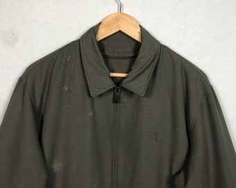 Vintage 90s Luxury Yves Saint Laurent Harrington Jacket - Etsy Israel