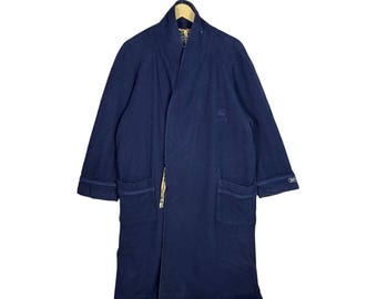 ヴィンテージ バーバリー ポロ 乗馬 総柄 ドレッシングガウン 