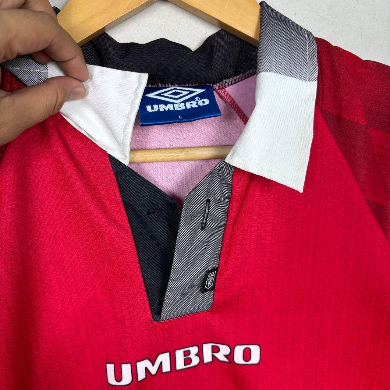 Vintage 1996-98 Manchester United Umbro Home Shirt Retro Football