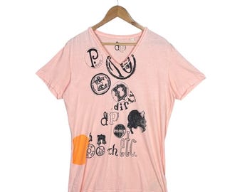 Vintage GOA Japanese Brand Peacock Feather Print T-shirt WAVE