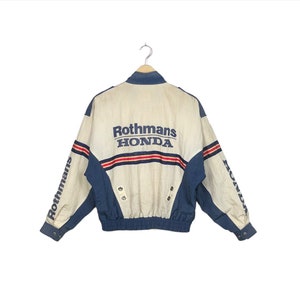 Vintage 80s Rothmans Honda Racing Motorcycle Jacket - Etsy