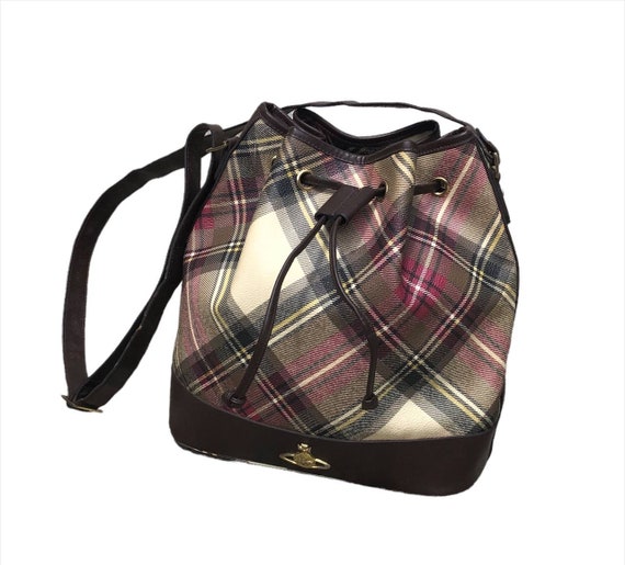 Vivienne westwood tartan sales cross body bag