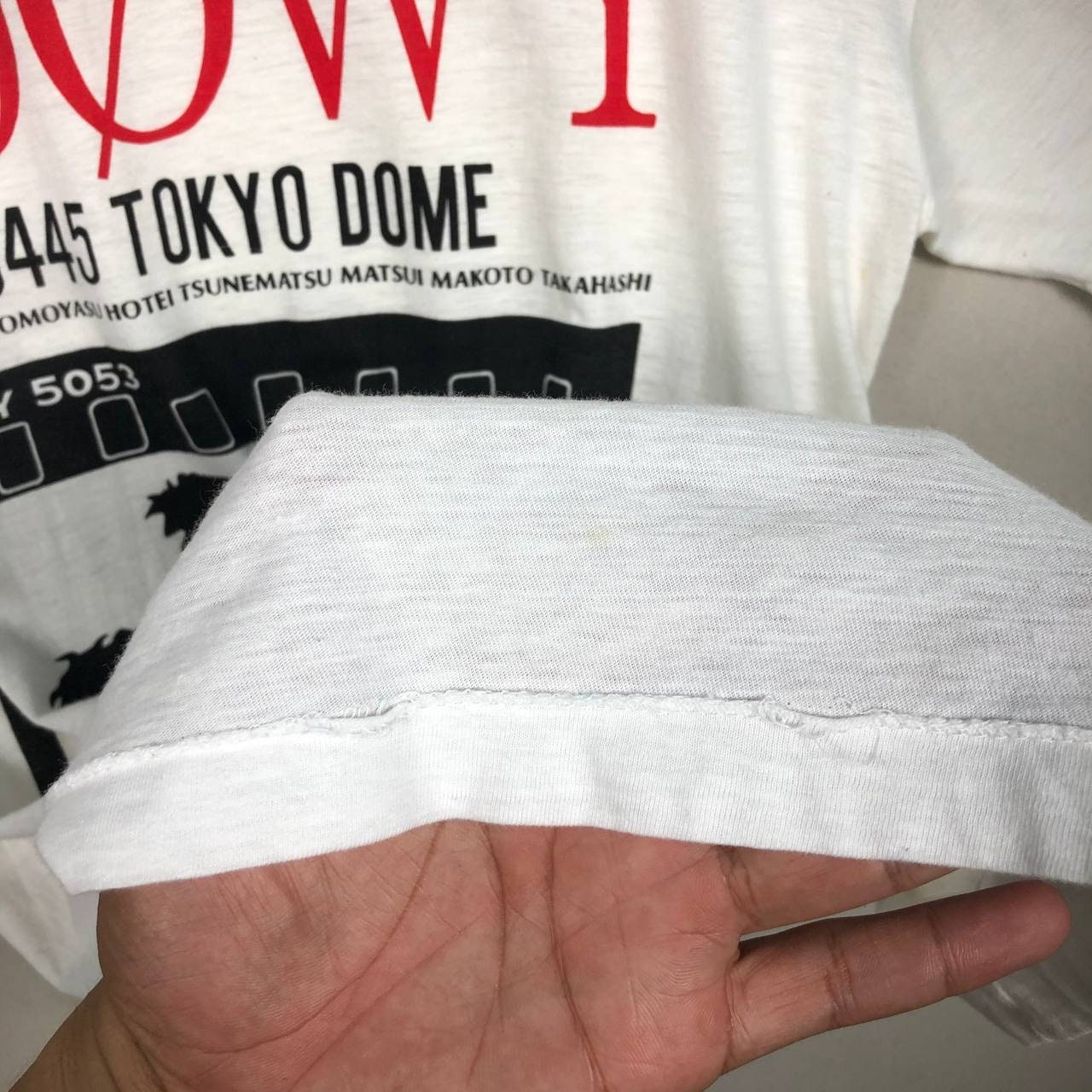 BOØWY Tシャツ「TOKYO DOME1988年製ビンテージTシャツ」‼️ Vintage 1988 Boowy “last Gigs” Live Tokyo Dome Rock Band
