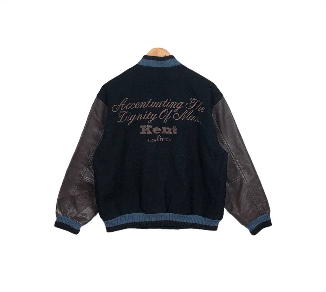 ジャケット・アウター rare Vintage Varsity Jacket Oversized Vamtac Leather Racing Varsity Jackets Oversized Vintage Letterman