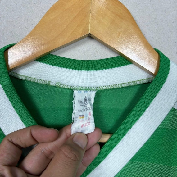 Vintage 1984-86 Adidas West Germany Away Jersey Green #7