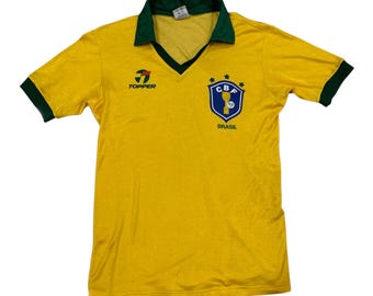 ブラジル ヴィンテージ 80年代 カンペア サッカー ジャージ - 非常に