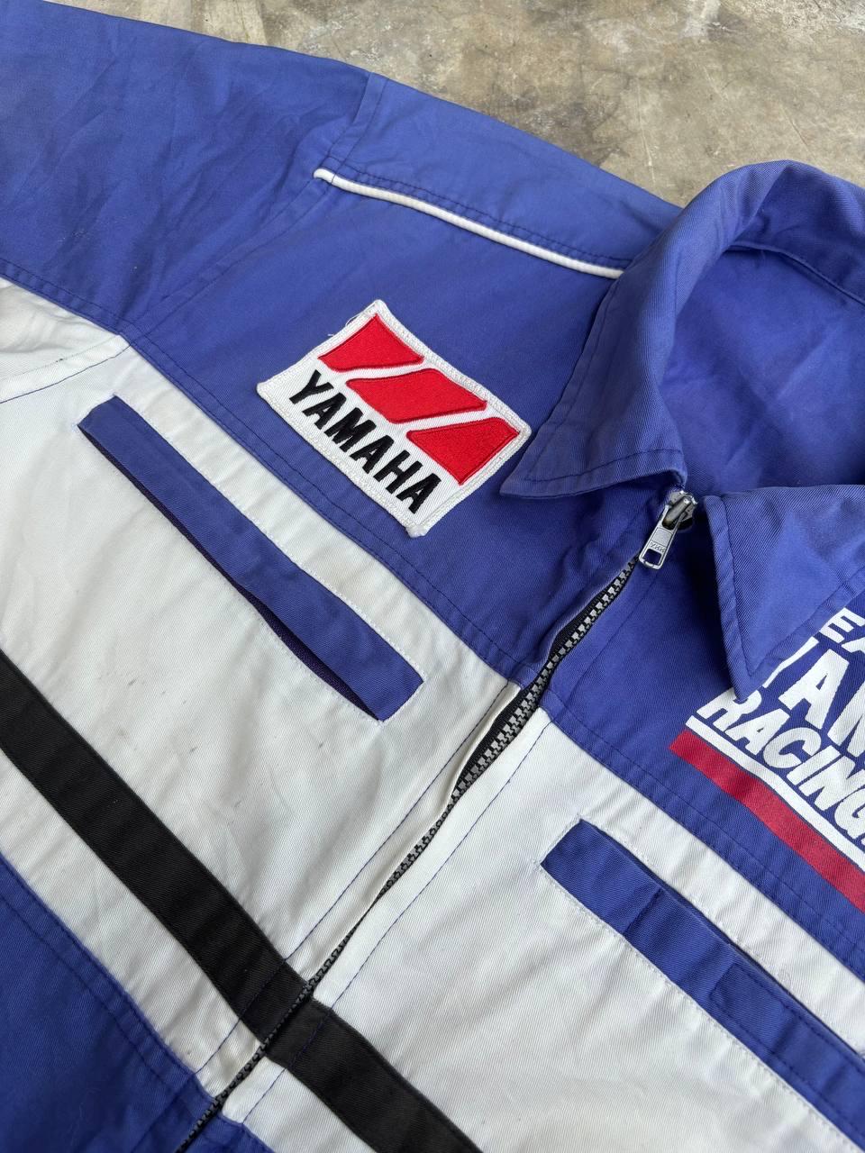 90s TEAM YAMAHA レーシングつなぎオールインワンビンテージ VINTAGE 90s Yamaha Team Race Jacket Motocross Supercross Blue