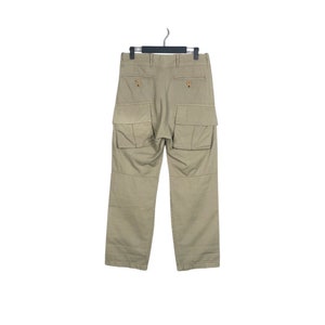 Vintage Y’s Yohji Yamamoto Archival Cargo Pants Multi Pocket Tactical Trousers Beige Cotton Rayon Blend Japanese Designer Fashion Size 2 image 2