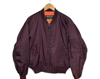 Vintage N-2B Flight Jacket: Men's Army Bomber Parka, Attached Hood