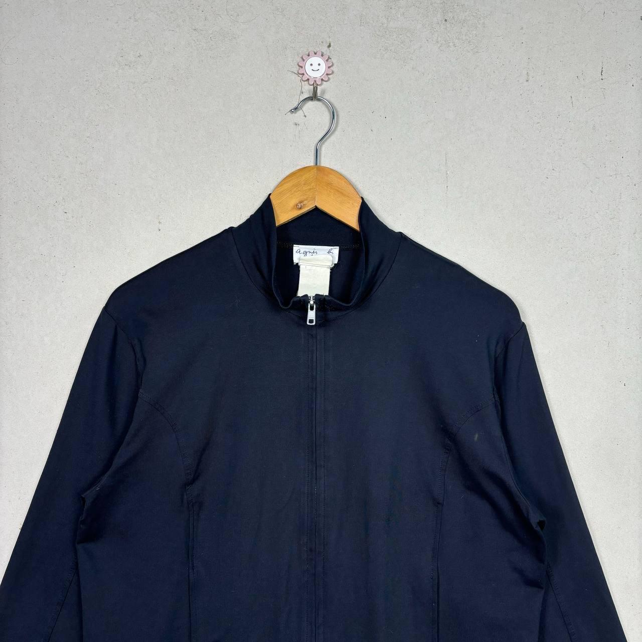 Vintage 90s Agnes B Homme Paris Black Full Zip Track Jacket | Made