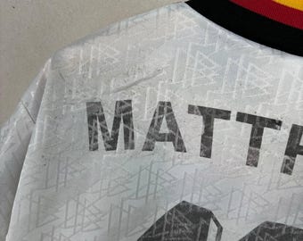 Vintage 90s Germany 1994 World Cup Matthaus #10 Jersey Size Small
