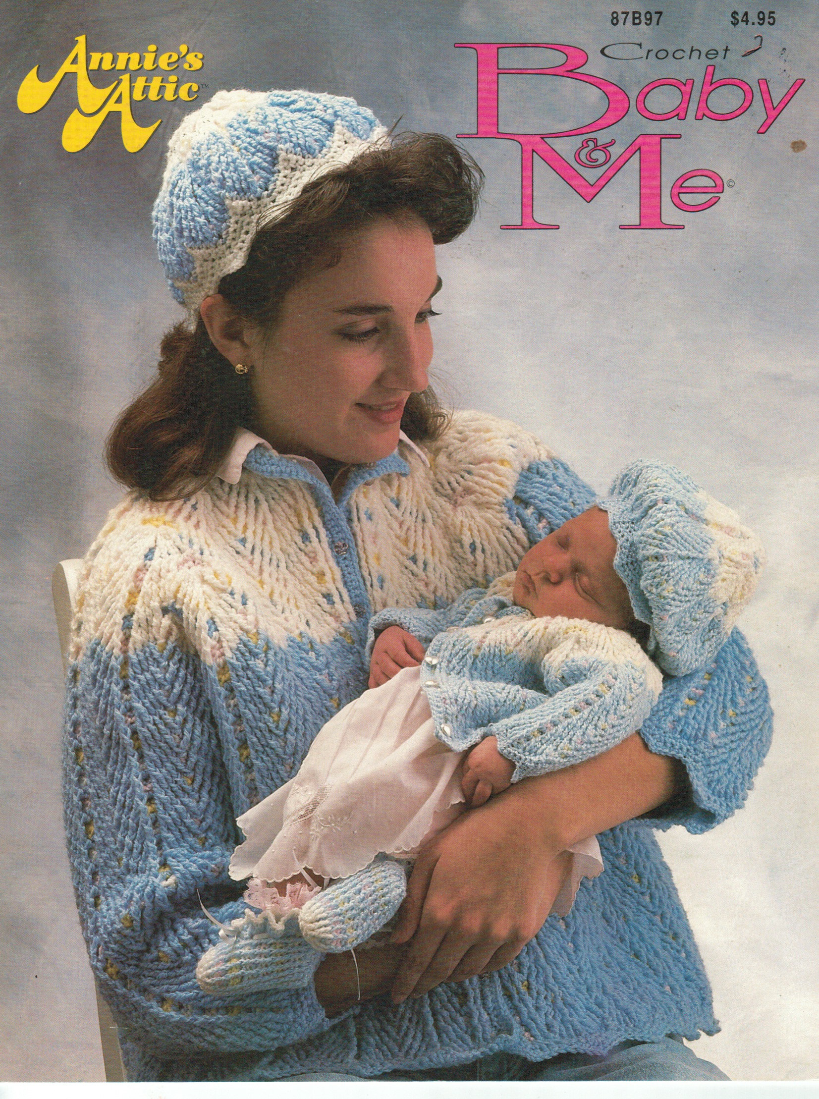30 Annie’s Attic Crochet Patterns to Explore for Gifts, Decor, and Vintage Charm 13 Baby and Me Matching Set