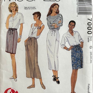 Brown Paper Pattern Skirt Size: Hip 32-50 Uncut Sewing Pattern