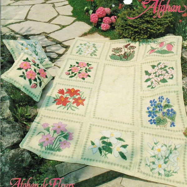 Flower Afghan - Etsy