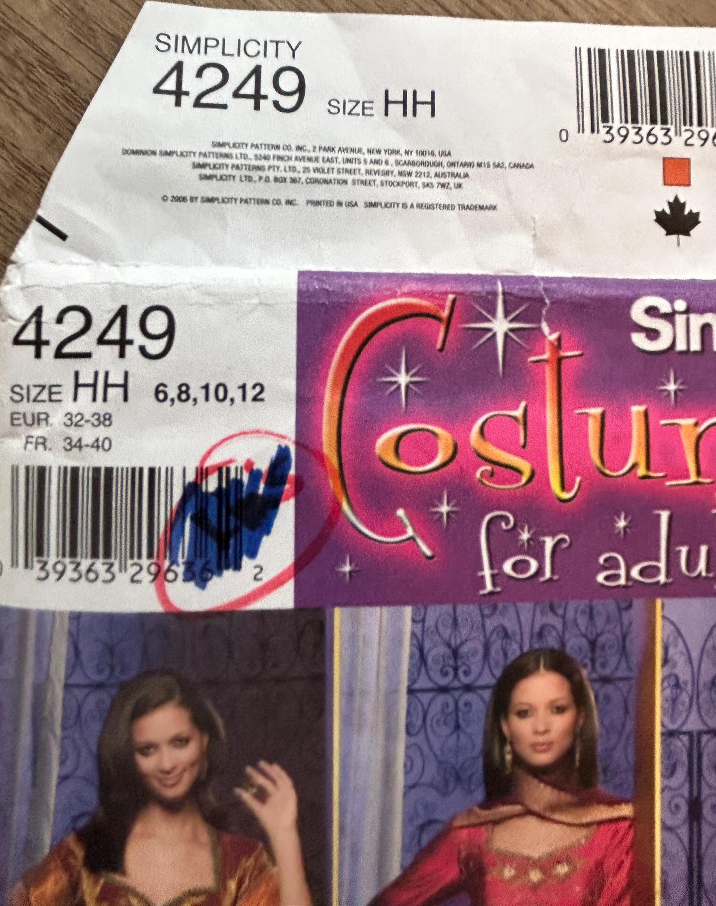 Simplicity Creative Patterns US8489HH Sewing Pattern