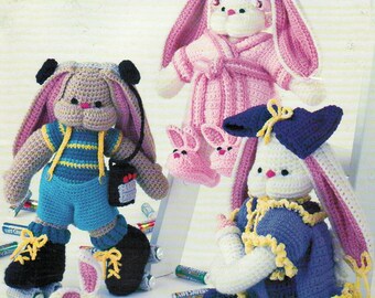 SUGAR BUNNIES To CROCHET - 6 Adorable Bunny Designs to Choose From