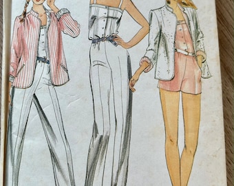 MISSES' JACKET And JUMPSUIT - Butterick Sewing Pattern 3705 - Size 8