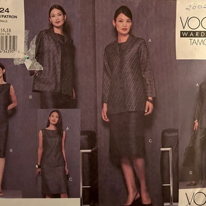 VOGUE WARDROBE TAMOTSU Sewing Pattern 2624 - Misses / Misses Petite Jacket, Dress, Top, Skirt and Pants  Size 14, 16, 18