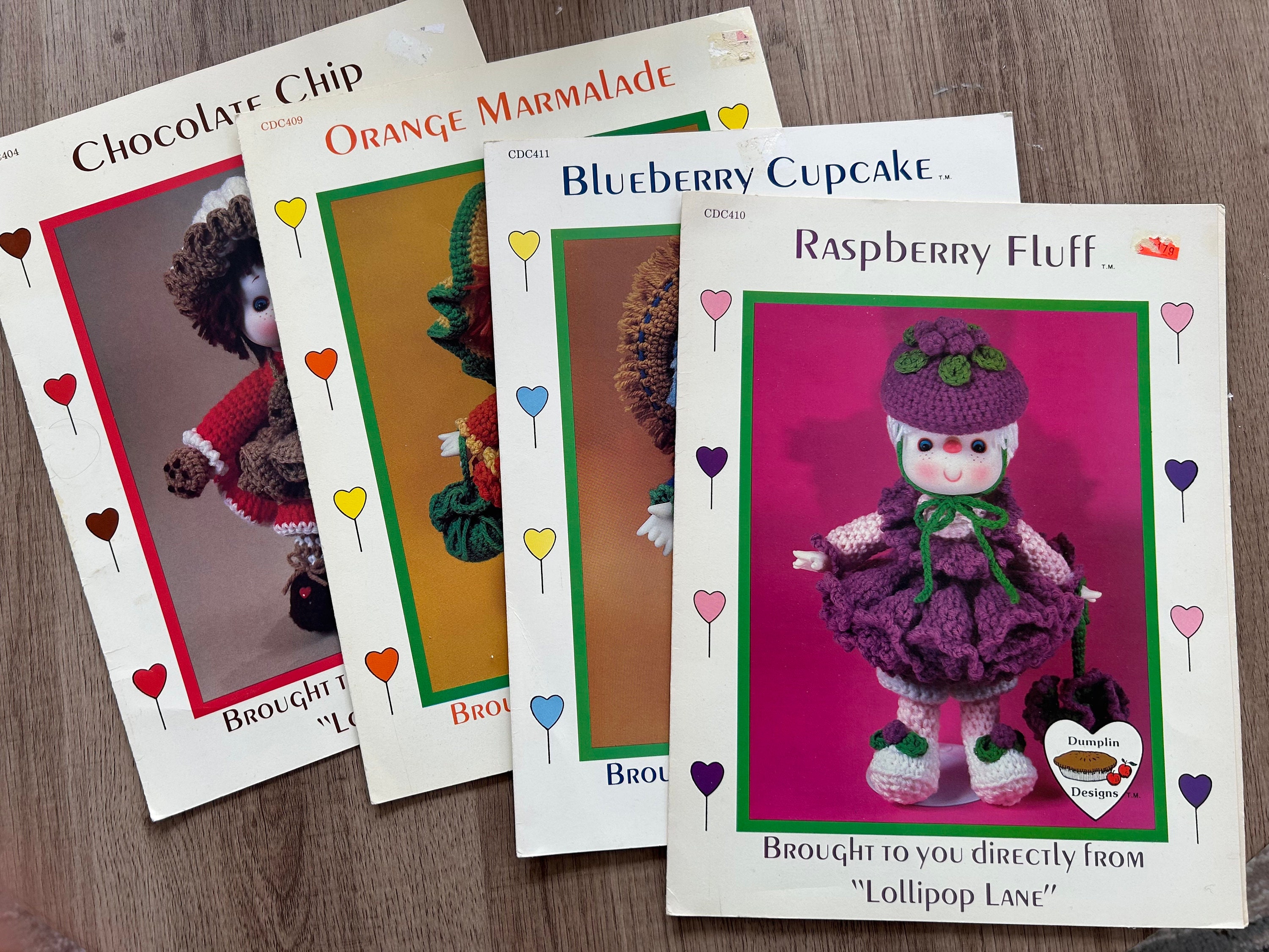 VINTAGE LOLLIPOP LANE Crochet Patterns - Lot of 4 - Dumpling  display picture 1