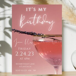Birthday Dinner Invitation, Dinner Party Invite, Dinner Invitation, Birthday Dinner Flyer,