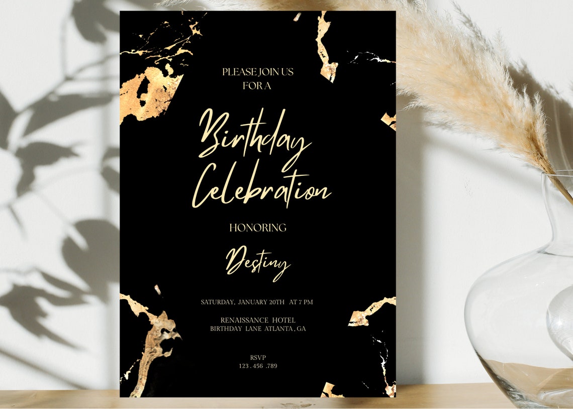 Birthday Dinner Invitation, Birthday Invitation, Birthday Party