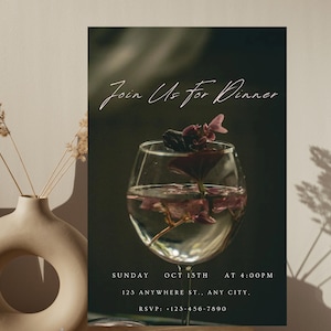 Dinner Party Invitation, Dinner Invitation, Dinner Invitation Template