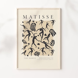 The Dance Matisse Exhibition Poster La Gerbe Abstract Printable Wall Art Digital Download Neutral Floral Minimalist Wall Art