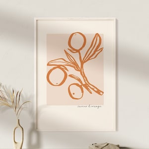 Orangen Obstmarkt Plakat Cousin Geschenk Kunst Geschenk