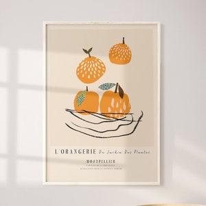 Bol avec Oranges Wall Art French Food Print Art For Dining Room Museum Exhibition Poster Instant Download Colorful Printable Art Kitchen image 1