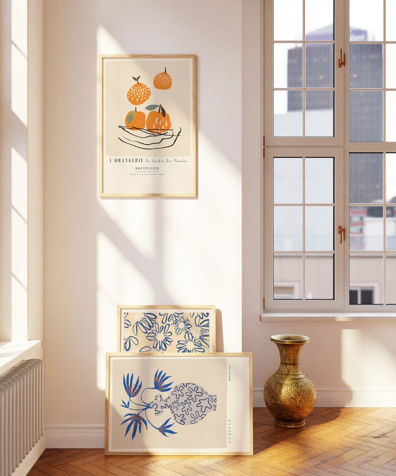 Bol avec Oranges Wall Art French Food Print Art For Dining Room Museum Exhibition Poster Instant Download Colorful Printable Art Kitchen image 4