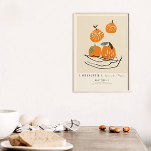Bol avec Oranges Wall Art French Food Print Art For Dining Room Museum Exhibition Poster Instant Download Colorful Printable Art Kitchen image 2