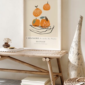Bol avec Oranges Wall Art French Food Print Art For Dining Room Museum Exhibition Poster Instant Download Colorful Printable Art Kitchen image 3