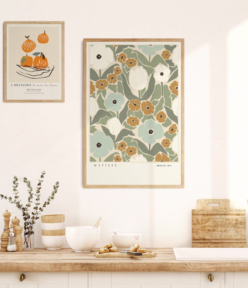 Bol avec Oranges Wall Art French Food Print Art For Dining Room Museum Exhibition Poster Instant Download Colorful Printable Art Kitchen image 5