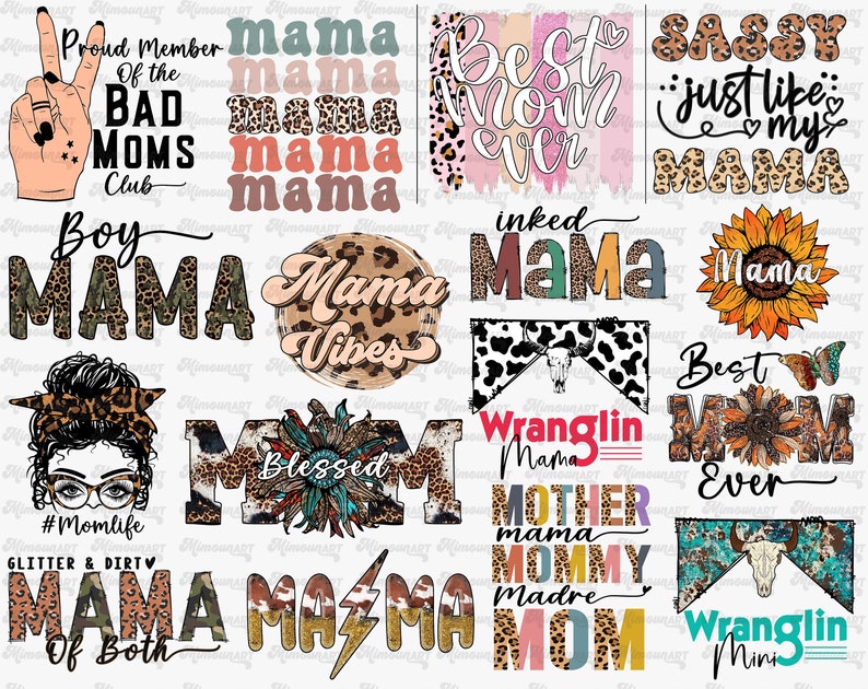 Mother’s day Sublimation bundle, mothers day png, mama png, mom png, mama leopard png, blessed mama png, mom life png, mom sublimation 