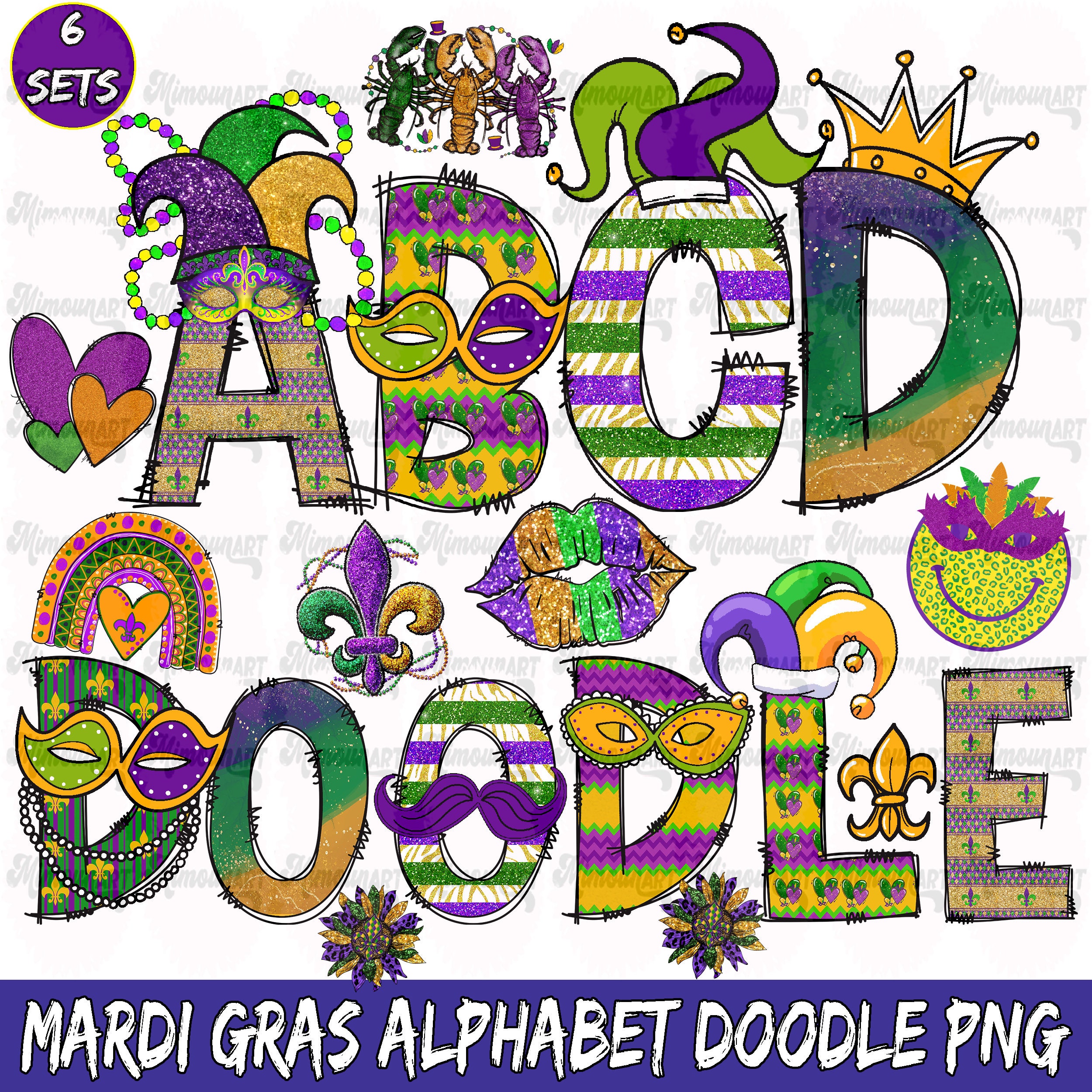 mardi gras letters